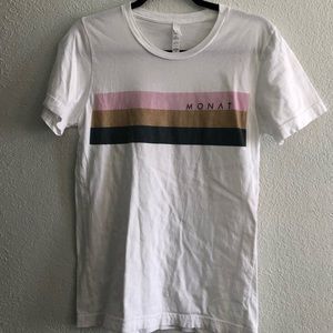 Monat tee shirt size small has 1 small spot shown in picture